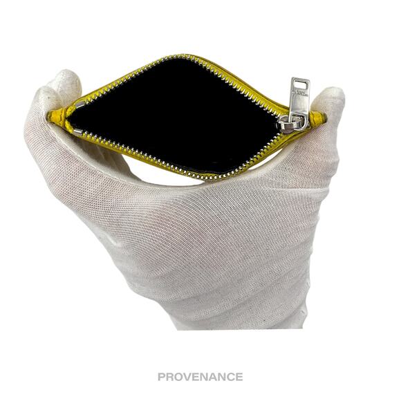 🔴 Saint Laurent Paris SLP Fragment Zip Card Wallet - Yellow - Picture 7 of 9